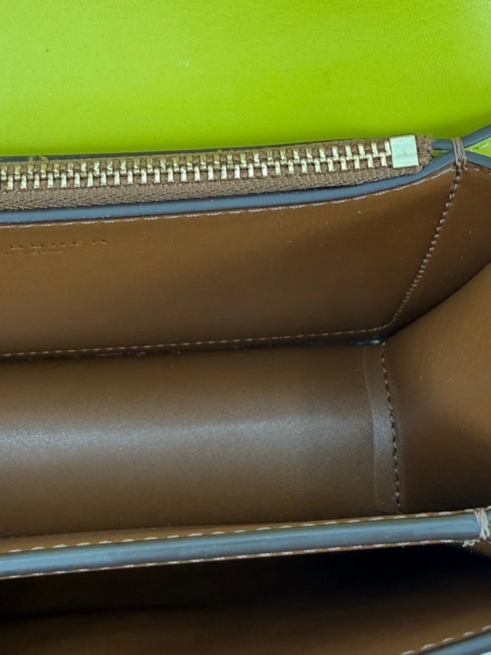 Tory Burch Eleanor Small Convertible Lime Green Leather Crossbody Shoulder Bag - Picture 8 of 17